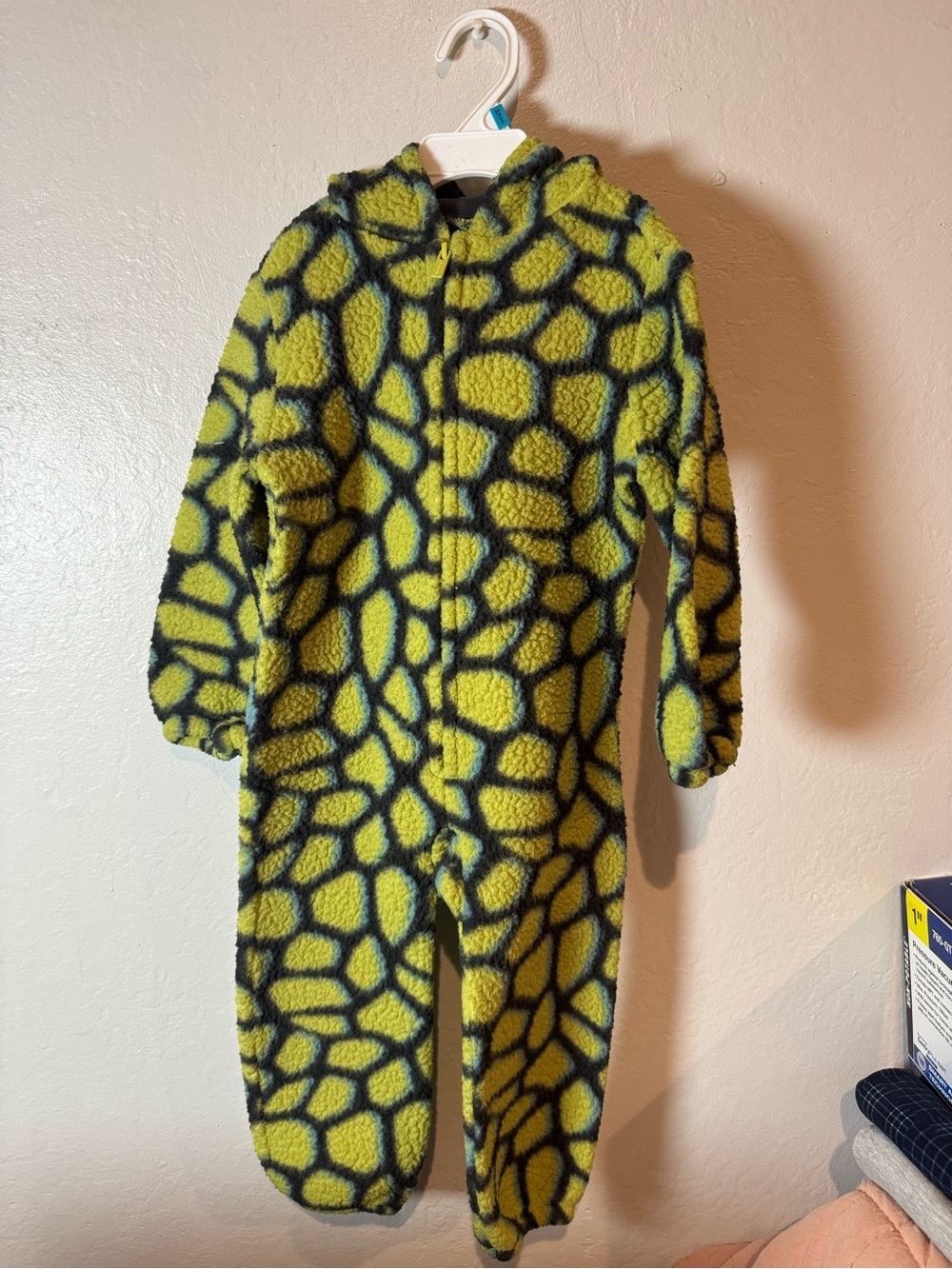 Old Navy Dinosaur Fuzzy Hooded One-Piece